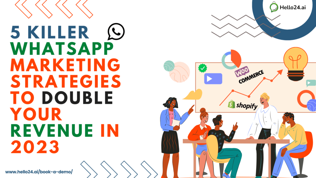 5 Killer WhatsApp Marketing Strategies FROM HELLO24.AI to Double your Revenue in 2023