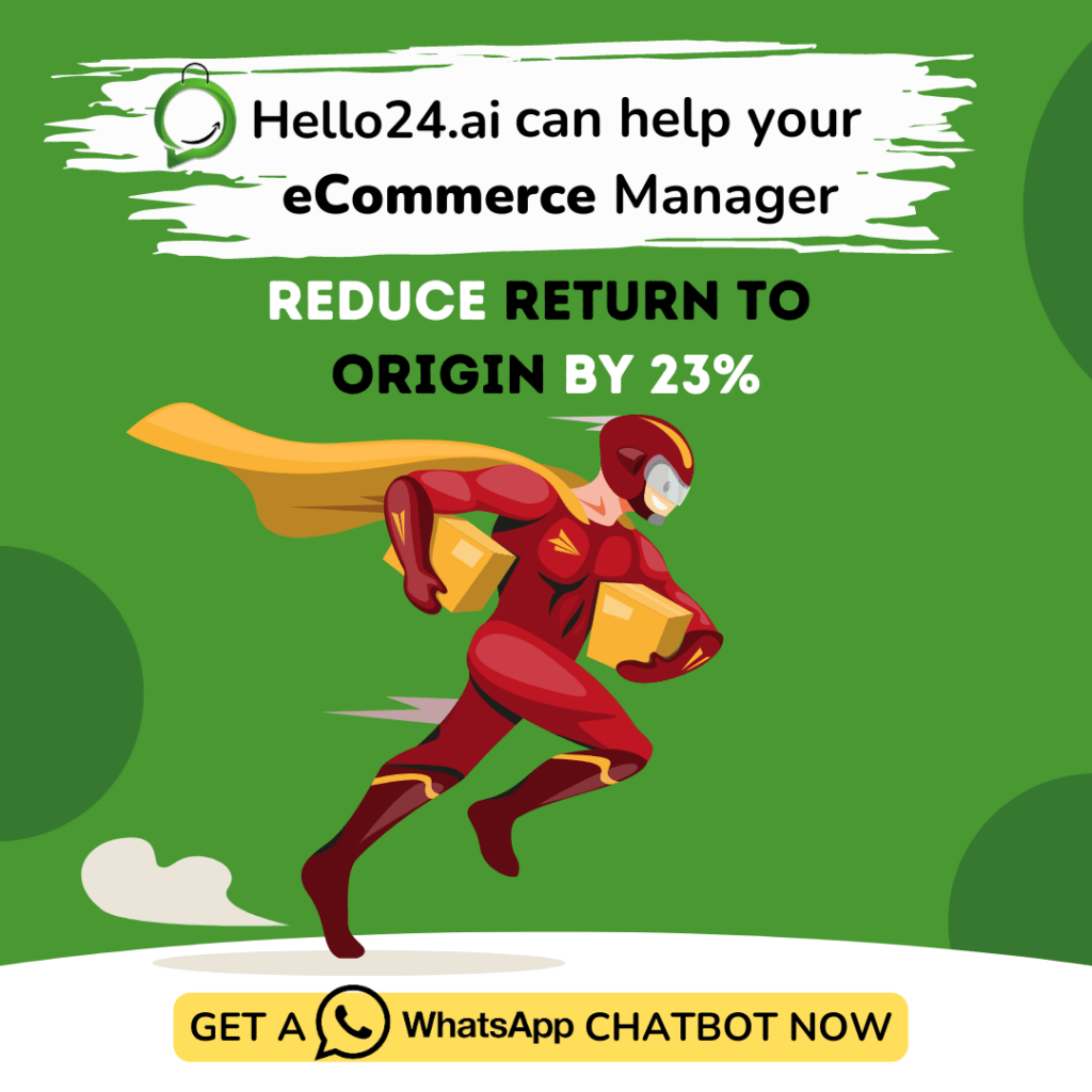 hello24ai can help reduce RTO by 23% and WhatsApp Marketing Automation is saving Drowning Ecommerce in India