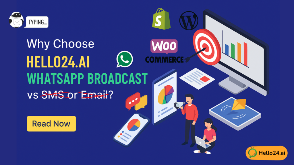 Why Choose Hello24ai WhatsApp Bulk Message Sender Tool vs SMS or Email in the Middle East