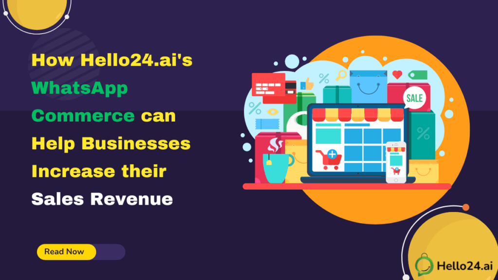 photo showing How Hello24.ai's WhatsApp Commerce can Help Businesses increase their Sales Revenue