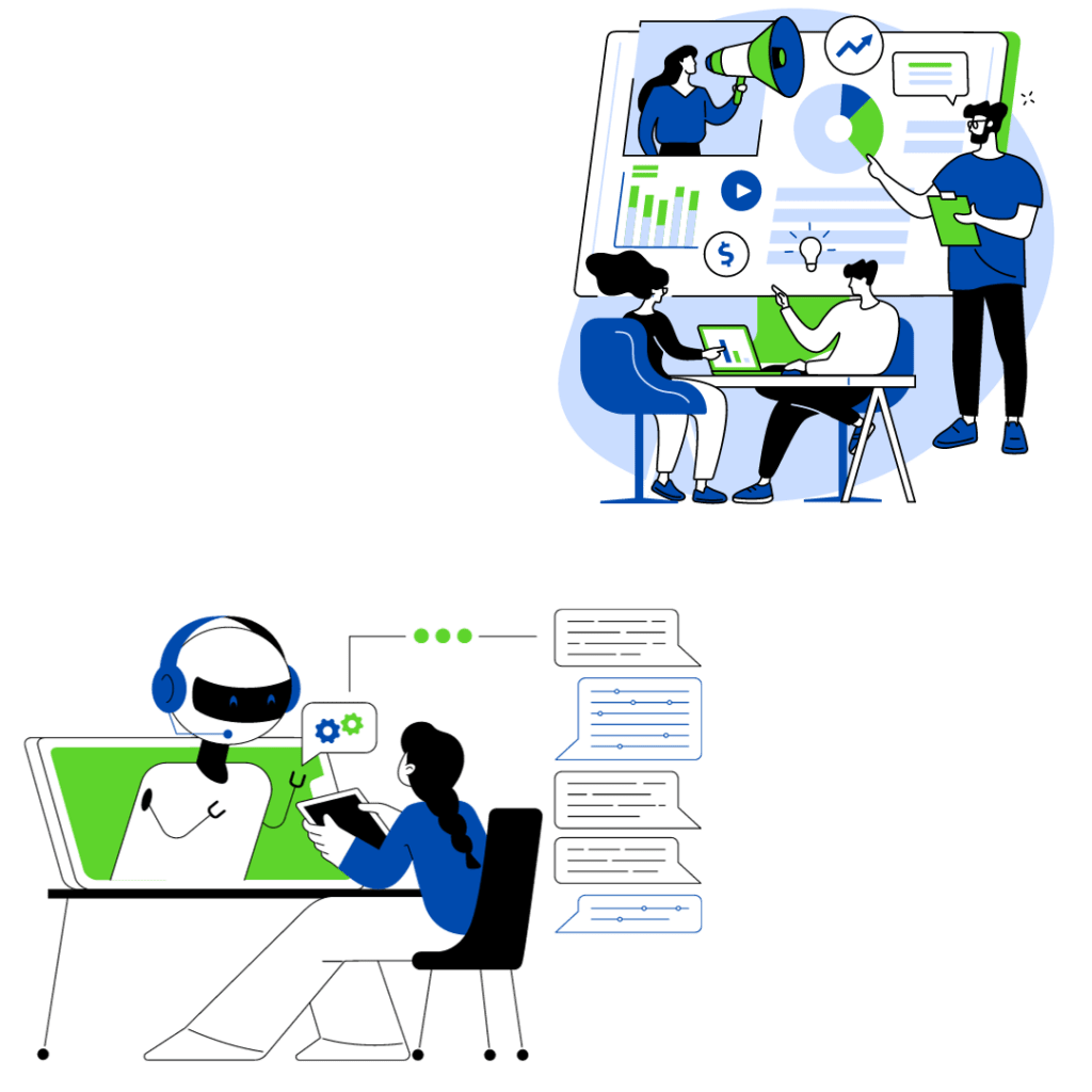 picture showing Google Sheets and hello24ai WhatsApp Chatbot​