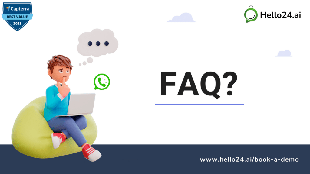 Picture showing FAQ about Can I Add More than 3 Buttons in a WhatsApp Message Template from hello24.ai
