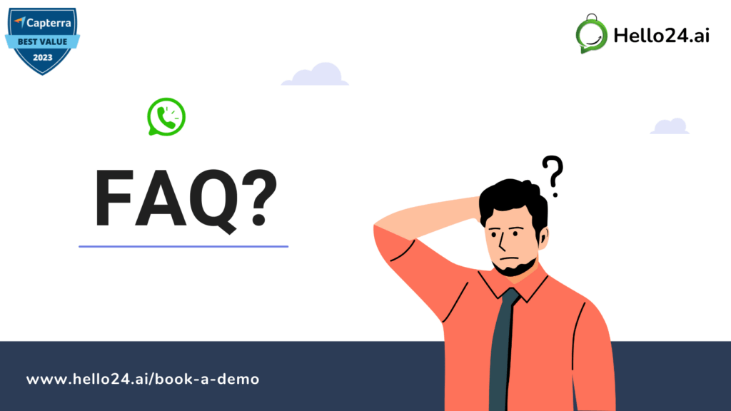 Picture showing abandoned cart customers whatsapp test on hello24ai