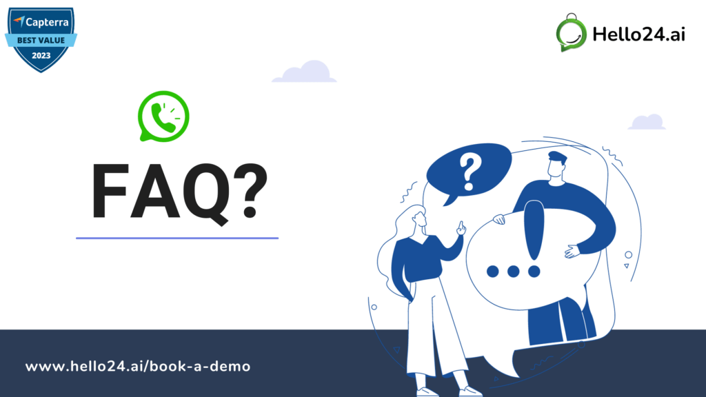 picture showing WhatsApp API Pay Per Message conversations between brand and customer with hello24.ai