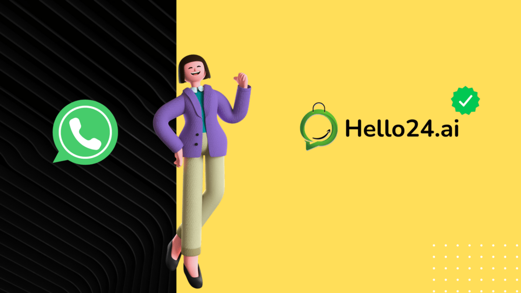 picture showing whatsapp green tick by hello24.ai