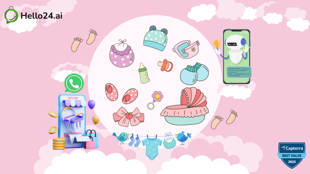 picture showing Baby Product WhatsApp Shop by hello24.ai