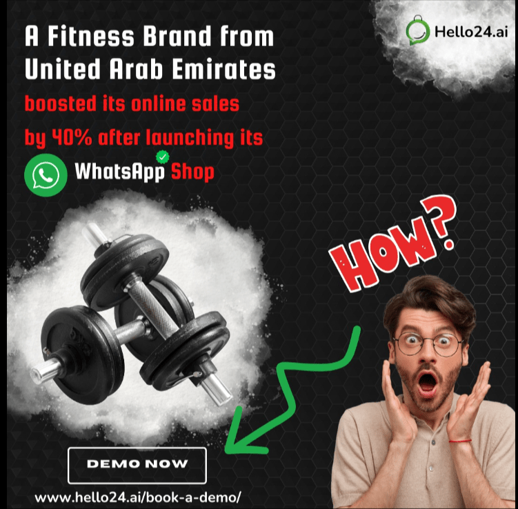 picture showing a sports brand getting results with hello24.ai whatsapp chatbot