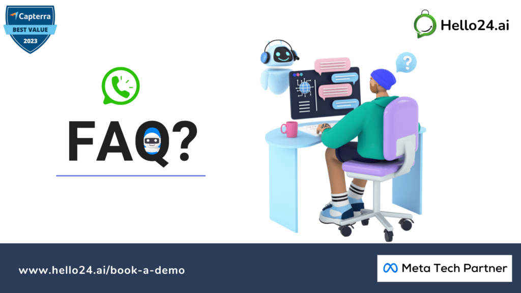 picture showing faq by hello24ai about whatsapp chatbot