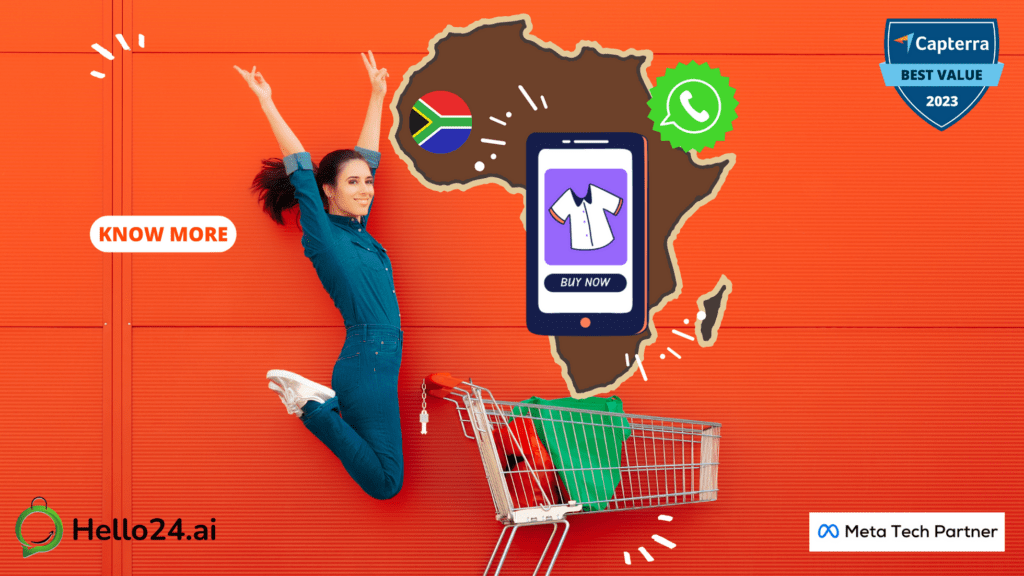 Picture showing whatsapp chatbot shop and ai whatsapp chatbot of hello24ai on woocommerce stores in south africa