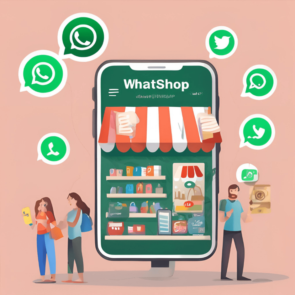 picture showing whatsapp chatbot and shop growing ecommerce sales in vietnam by hello24ai