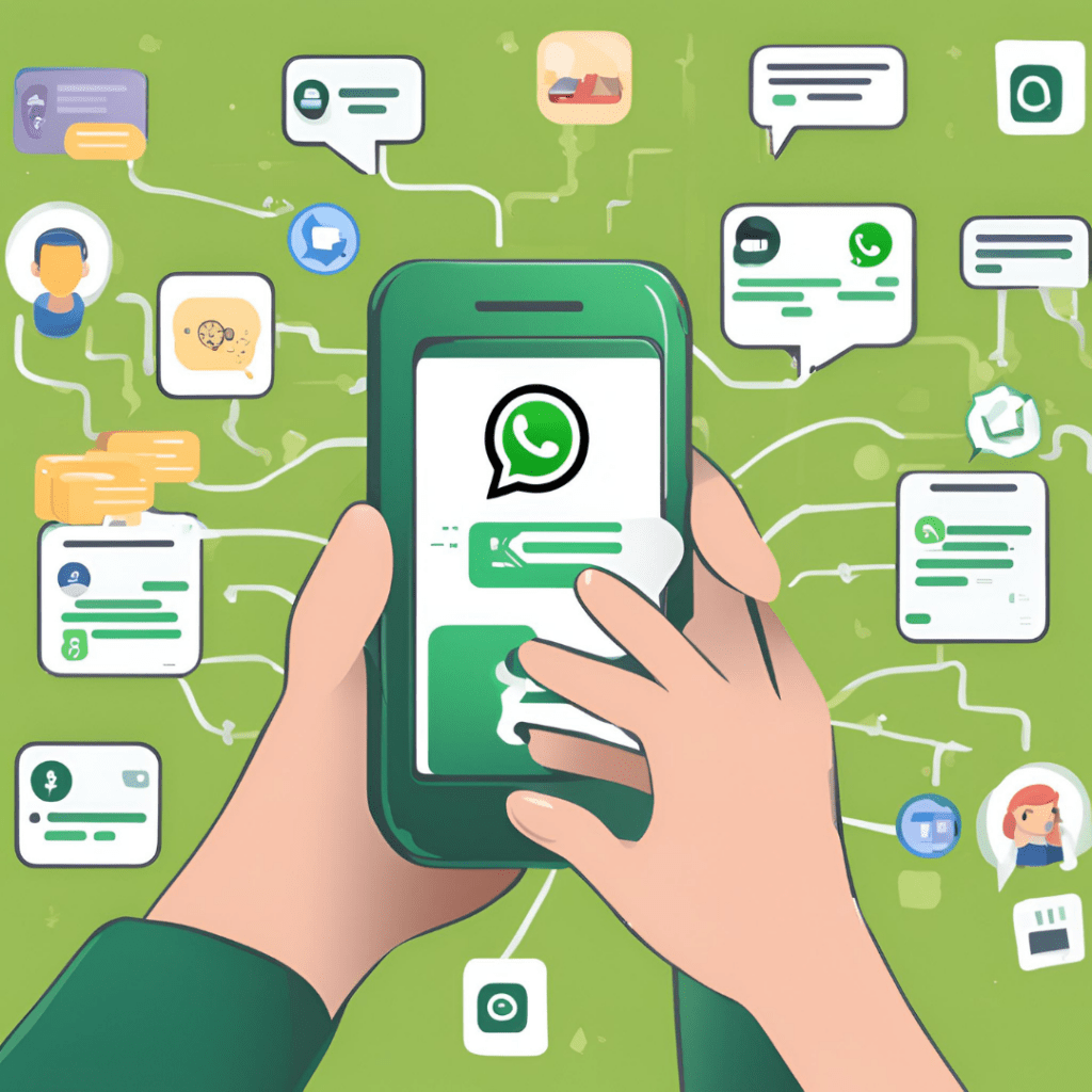 picture showing whatsapp chatbot and shop doing ecommerce marketing in vietnam by hello24ai