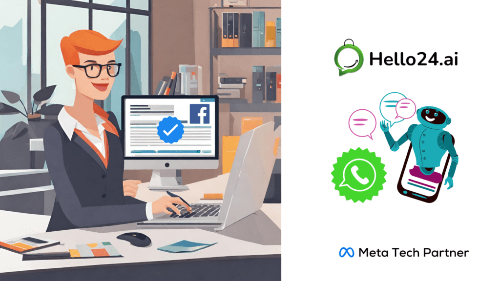 image showing verification process on Facebook Business Manager Account by hello24ai