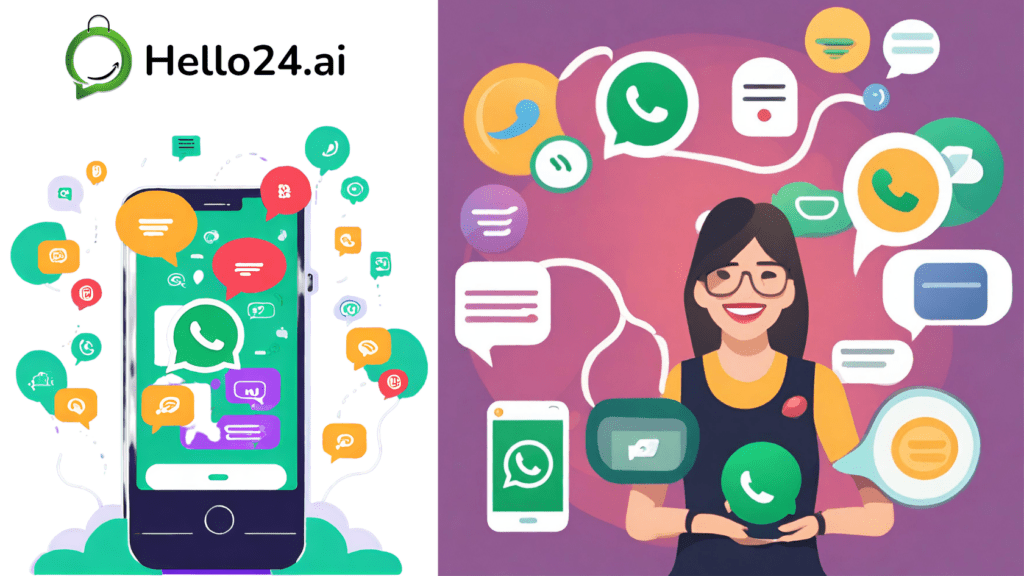 image showing Your FREE guide on How to make a WhatsApp Marketing Plan by hello24ai for your business. Drive sales, build customer loyalty, and unlock .