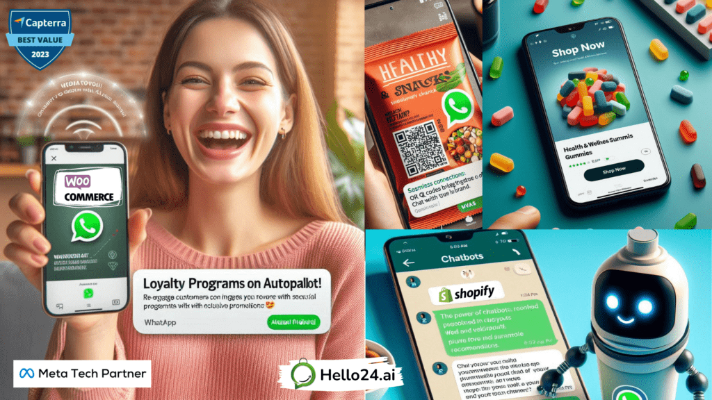 image of whatsapp marketing for nutritional ecommerce business by hello24ai