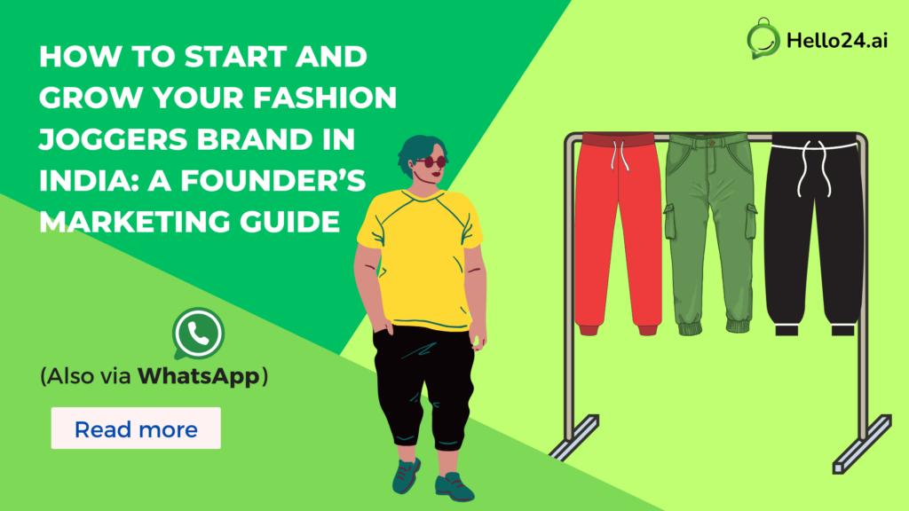 marketing a fashion joggers brand in India