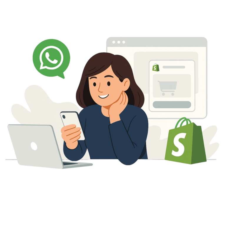 whatsapp shop for shopify clients of shopify website developer agencies