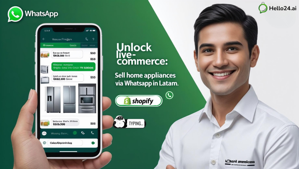 Unlock 'Live-Commerce' Selling Home Appliances Directly on WhatsApp in Latin America.